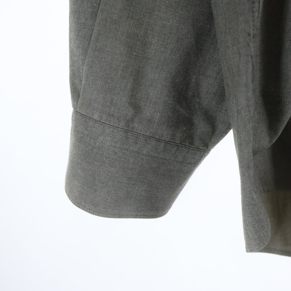 COMME des GARCONS HOMME(コムデギャルソンオム) 98AW archive 田中オム ボタンアップ コットン 長袖シャツ アーカイブ グレー