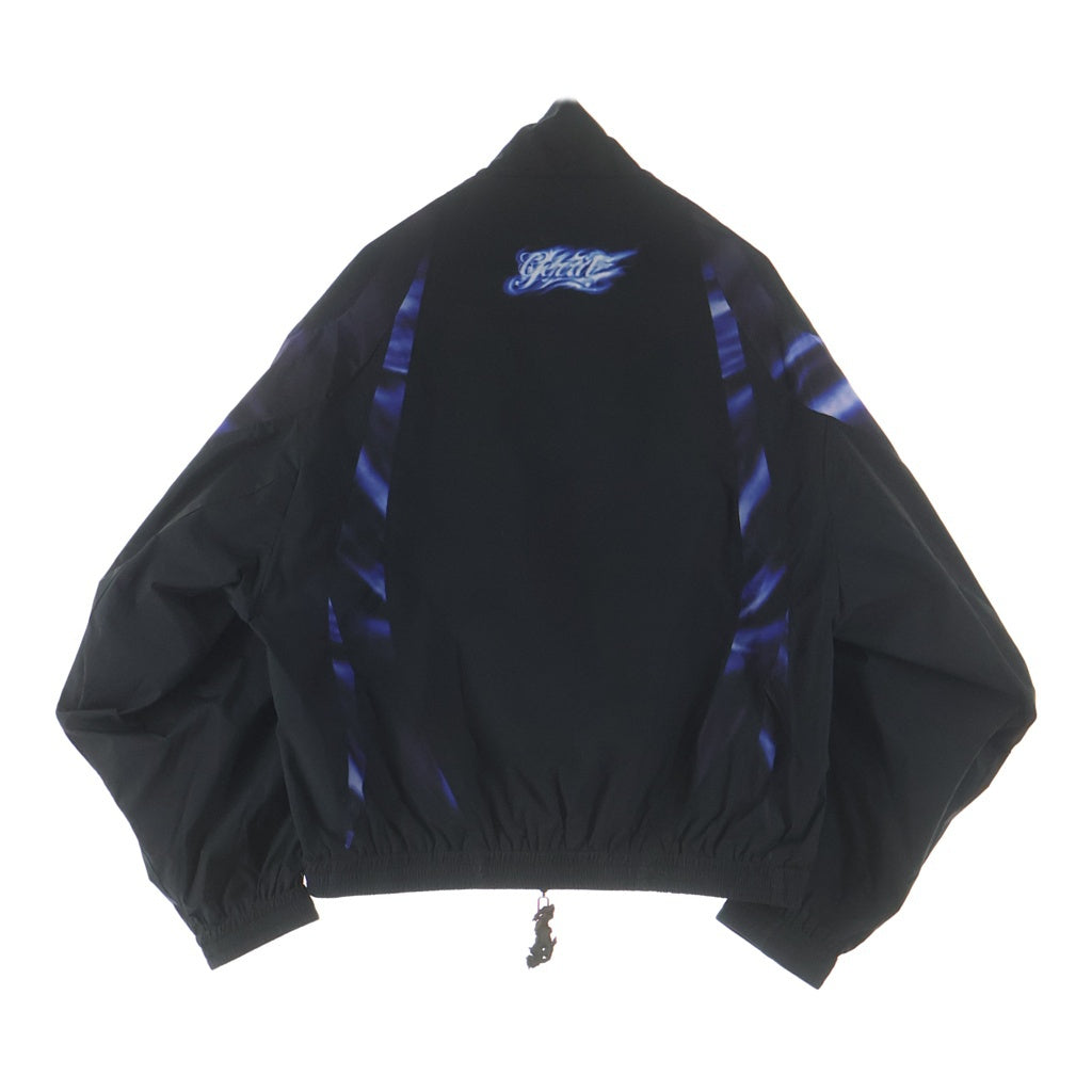 NO BRAND(ノーブランド) GERRIT JACOB NYLON TRACK JACKET ホース柄 ナイロントラックジャケット ブルー