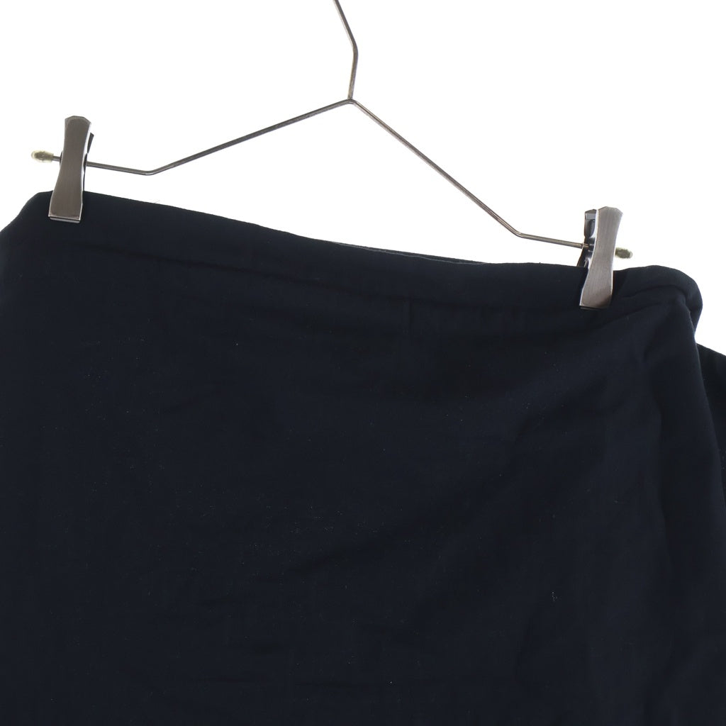 Yohji Yamamoto FEMME(ヨウジヤマモトファム) 05SS Logo Skirt Wool ラップスカート ロングスカート ウール ブラック レディース