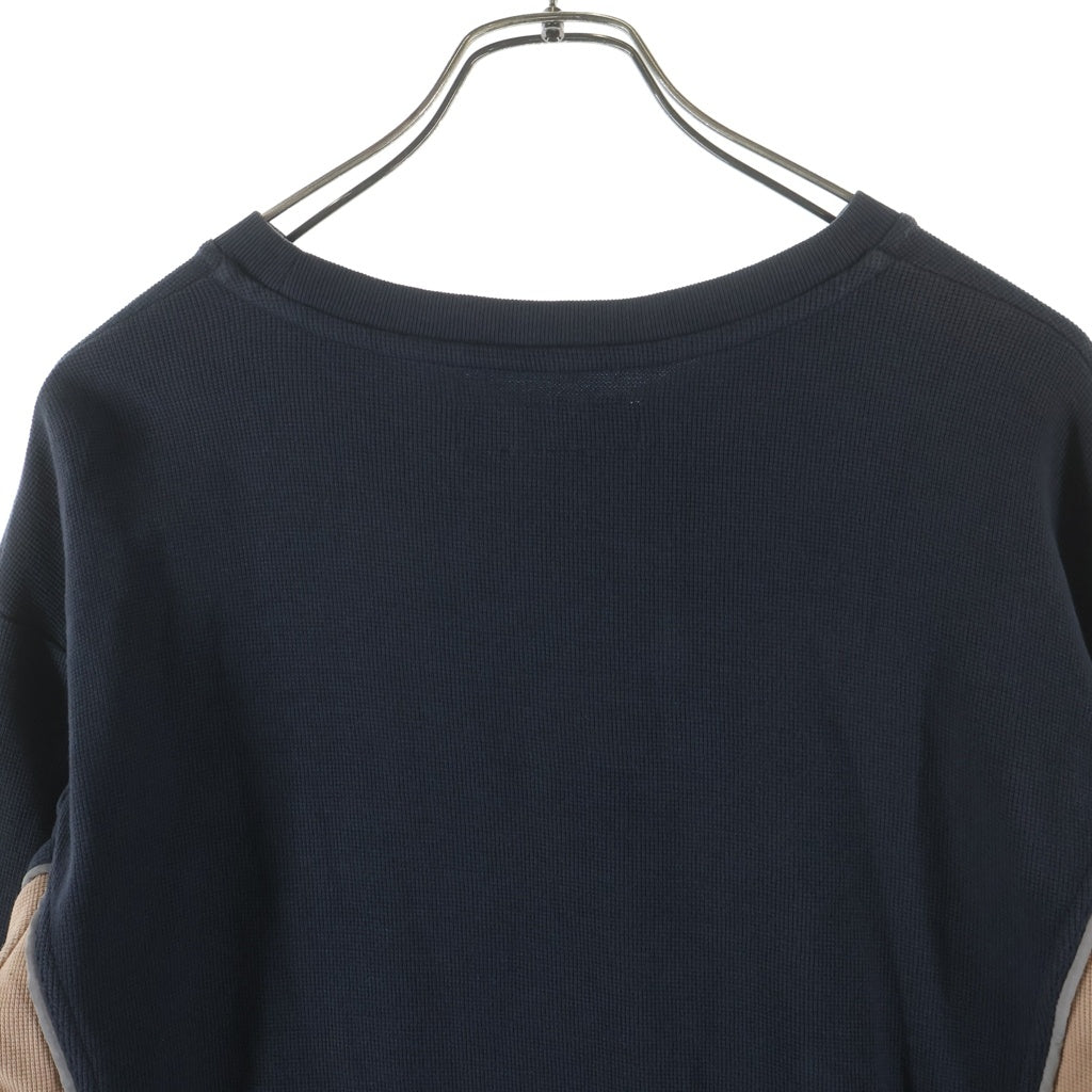AFFIX(アフィックス) Docking L/S 切り替え ロングスリーブ 長袖Tシャツ クルーネック グレー
