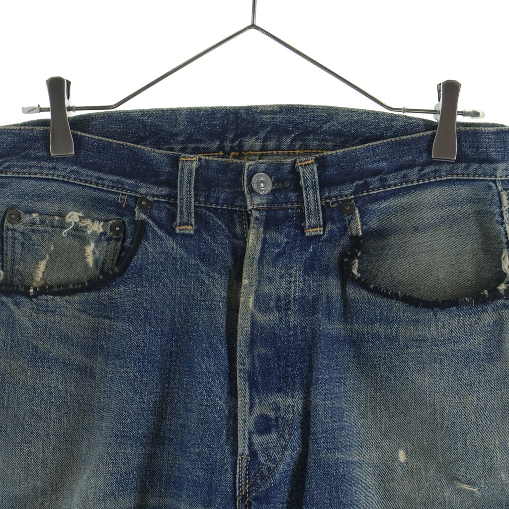 Levi's(リーバイス) 50S VINTAGE 501XX 53モデル 革パッチ オフセット ボタンフライ デニム パンツ インディゴ