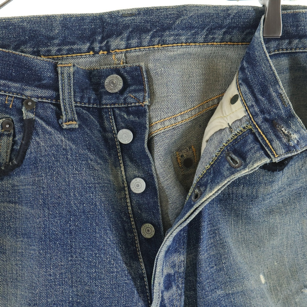 Levi's(リーバイス) 50S VINTAGE 501XX 53モデル 革パッチ オフセット ボタンフライ デニム パンツ インディゴ