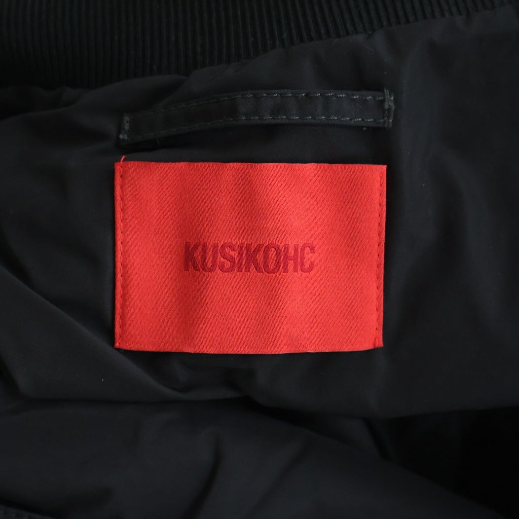 KUSIKOHC(クシコック) RIDER ZIP UP NYLON SHORT SHIRTS ライダー ショート ジップアップ ナイロンジャケット 半袖 ブラック