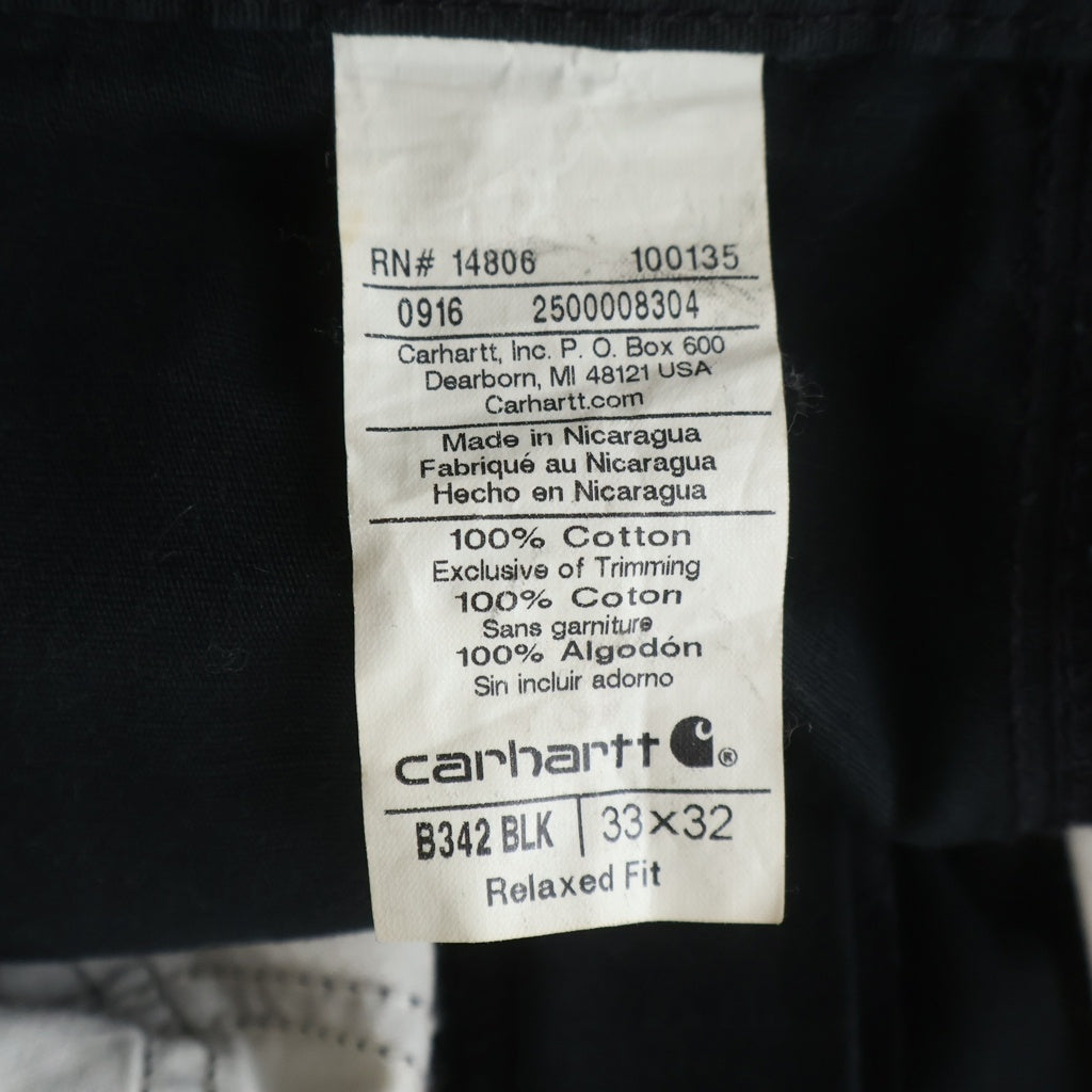 CARHARTT(カーハート) RELAXED FIT リップストップ ペインターカーゴパンツ ブラック B342