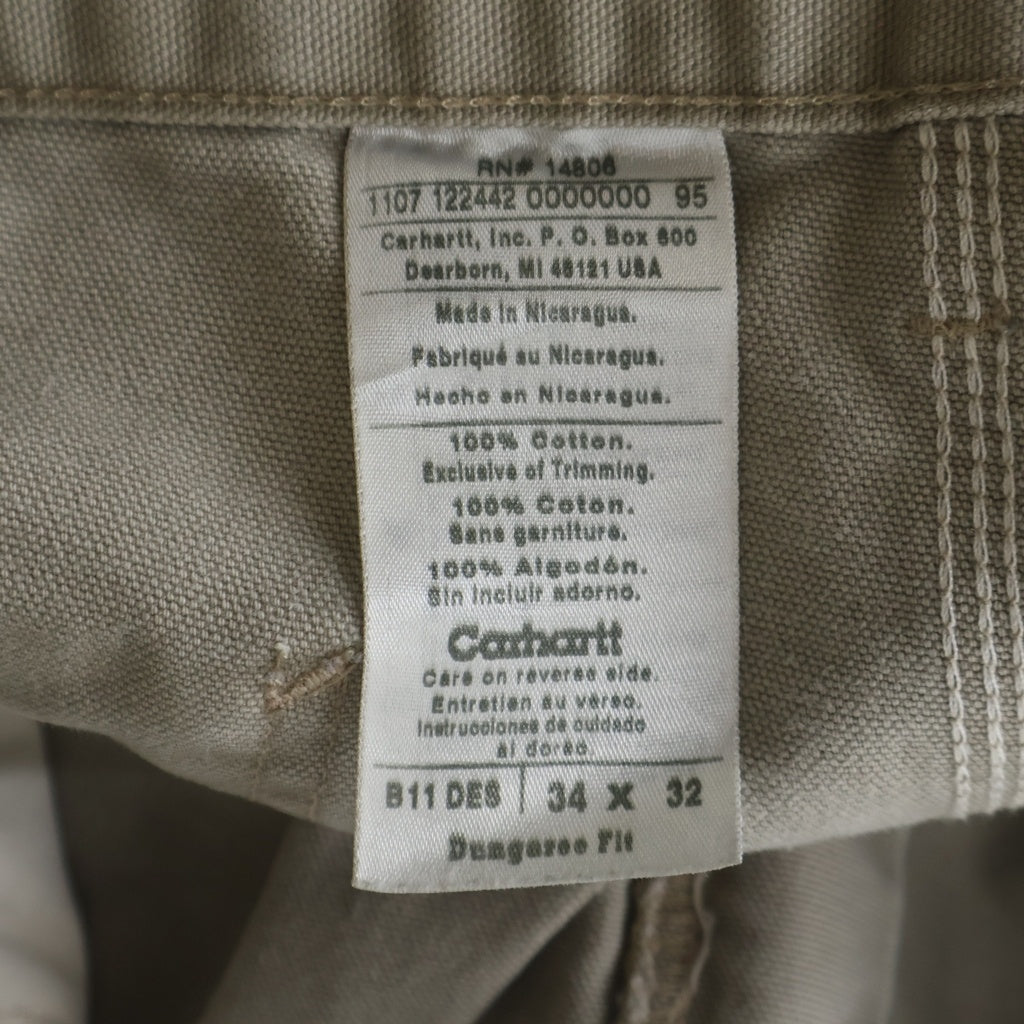 CARHARTT(カーハート) 00s Dungaree Fit ダックペインターパンツ グレー B11-DES