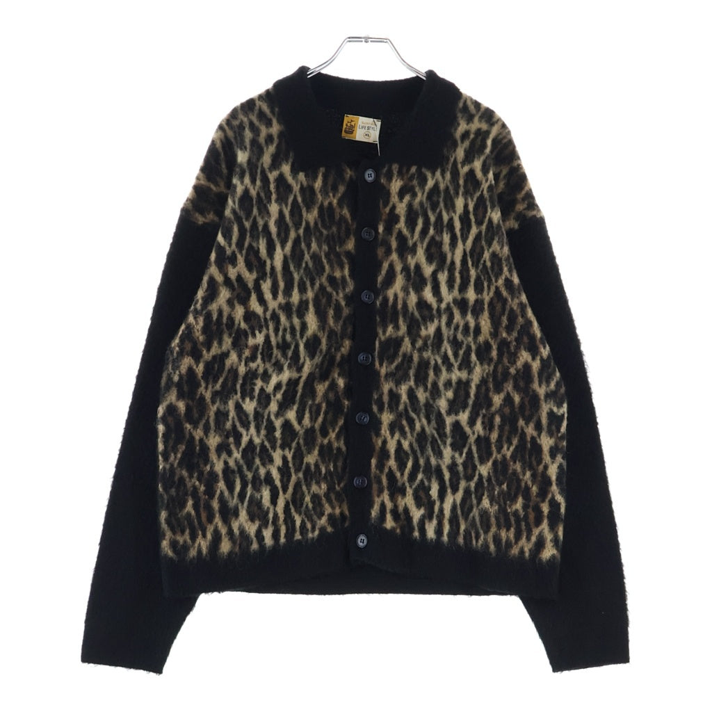 SAINT MICHAEL(セントマイケル) KNIT CARDIGAN LEOPARD レオパード柄ニットカーディガン SM-HR1-0000-073