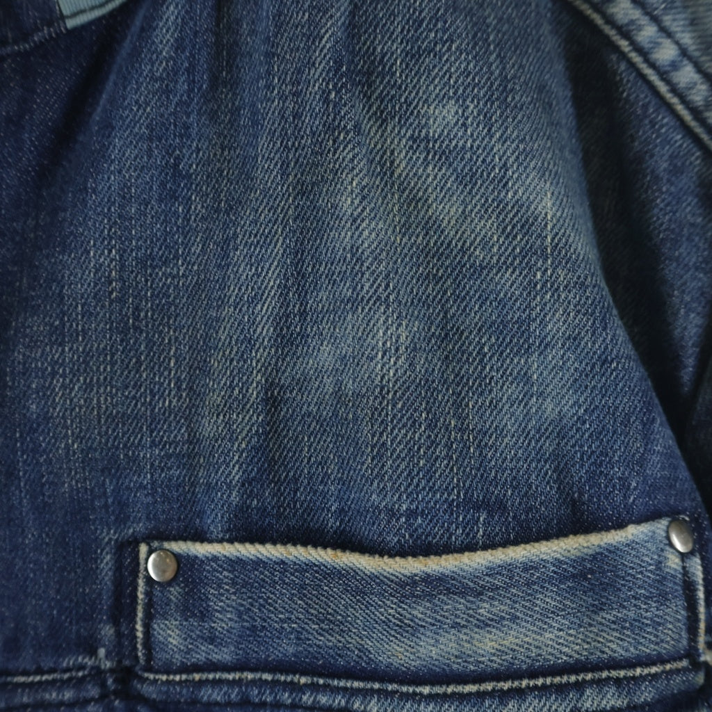 DIESEL(ディーゼル) 90s Archive Distressed Denim Jacket ダメージ加工 デニムジャケット 切り替え インディゴ