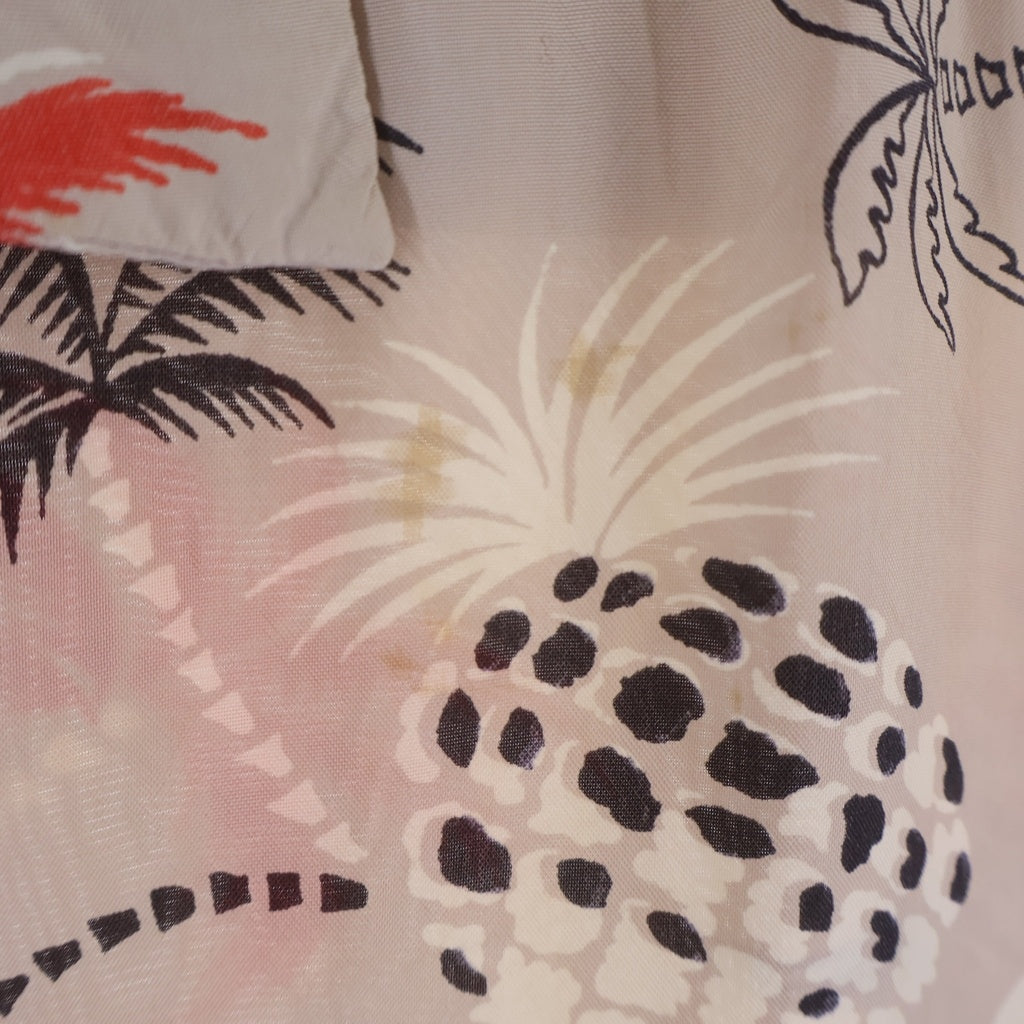 VINTAGE(ヴィンテージ) 50s MYLAN Hawaiian Shirt マイラン ハワイアンシャツ 半袖シャツ アロハシャツ ホワイト