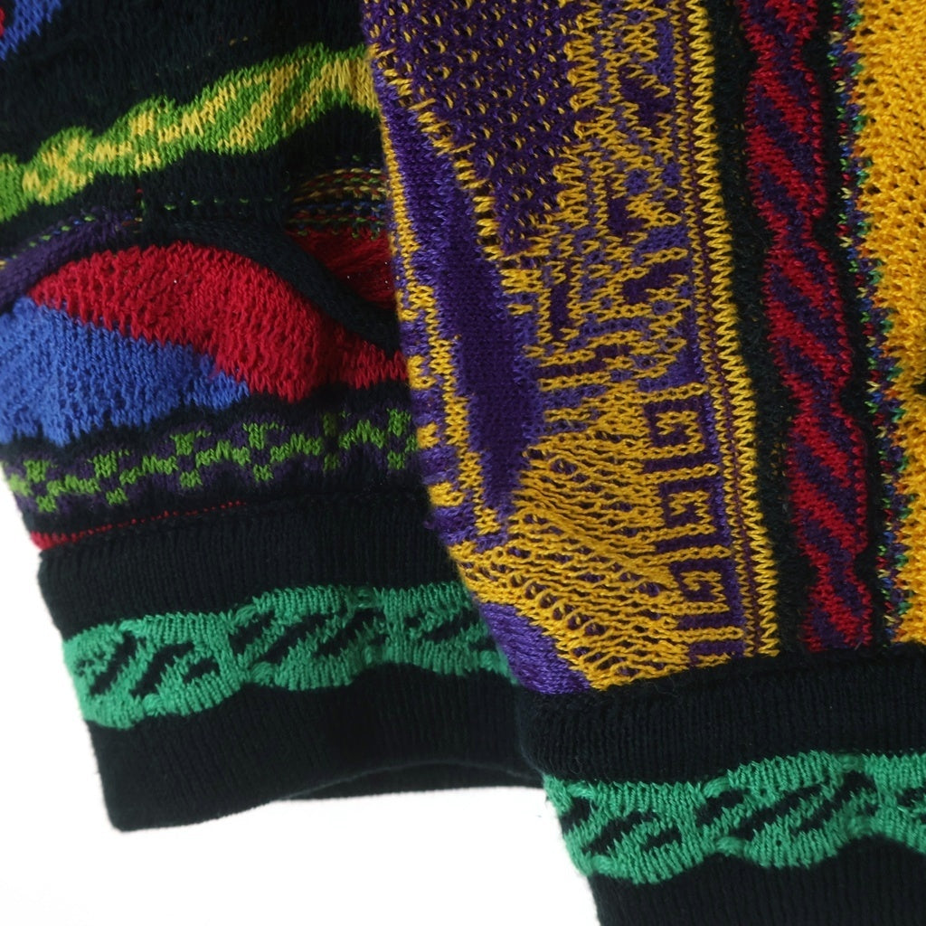 COOGI(クージー) 80-90s VINTAGE 3D KNIT ニット セーター 総柄 コットン オーストラリア製 マルチカラー