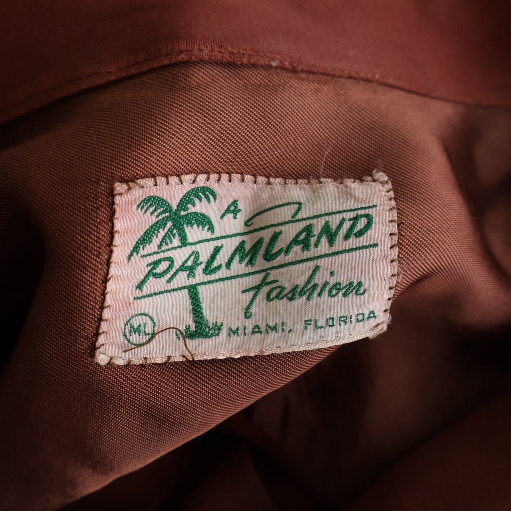 VINTAGE(ヴィンテージ) 60s PALMLAND レーヨンギャバジンジャケット 4B ジャケット ステッチ レッド系