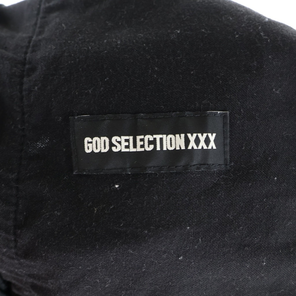 GOD SELECTION XXX(ゴッドセレクショントリプルエックス) X PATCH SIDELINE PANTS GX-S24-PT-01 Xパッチ サイドライン ジャージパンツ ブラック
