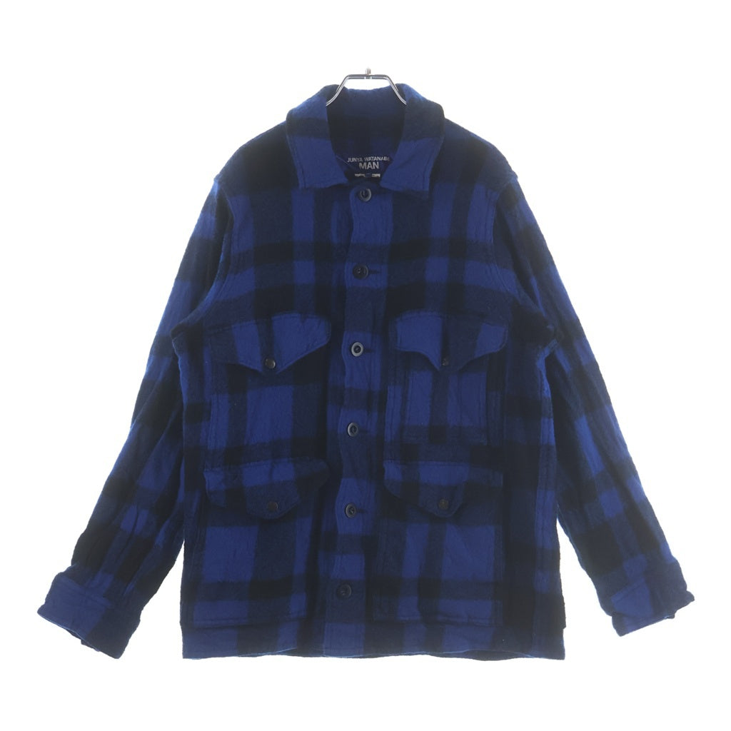 JUNYA WATANABE COMME des GARCONS(ジュンヤワタナベ コムデギャルソン) FILSON WOOL CHECK JACKET フィルソン Wネームウールチェックジャケット ブルー/ブラック WP-J009