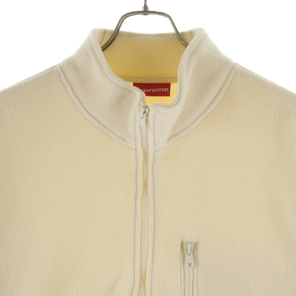 SUPREME(シュプリーム) 21AW Polartec Half Zip Pullover フリースハーフジップ ボックスロゴ プルオーバー アイボリー