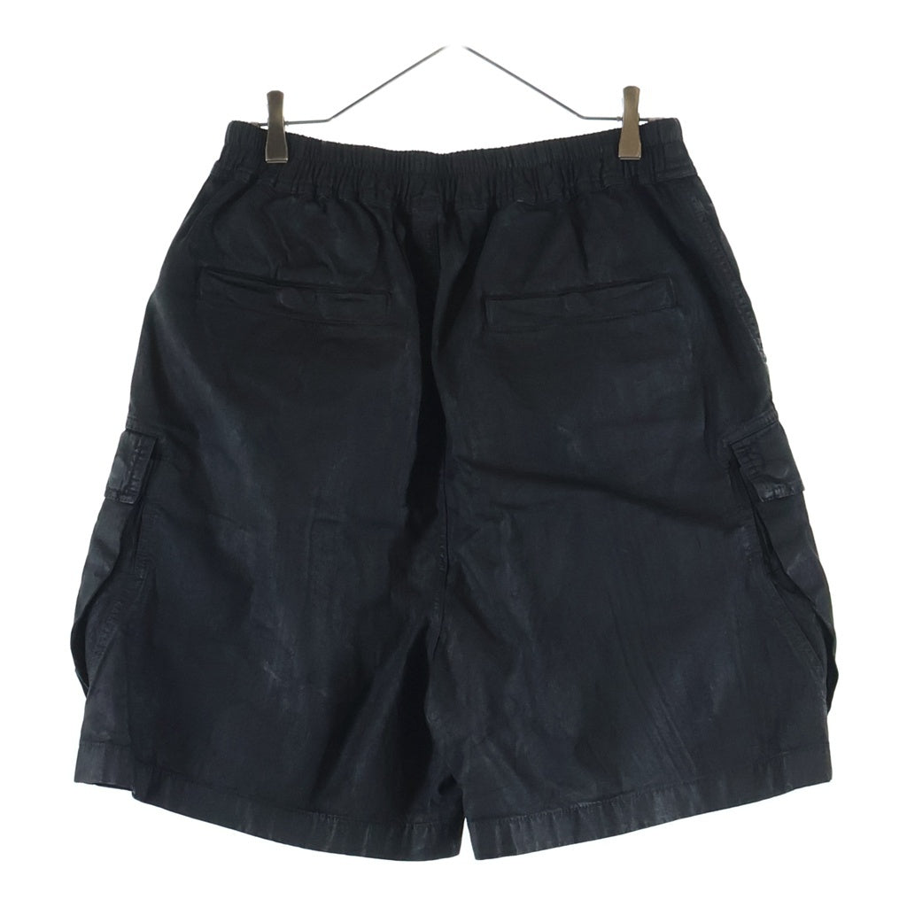 DRKSHDW(ダークシャドウ) 25SS CARGOBELA SHORTS カーゴパンツ フラップポケット ドローコード ショートパンツ ブラック DU01F4369 DBK