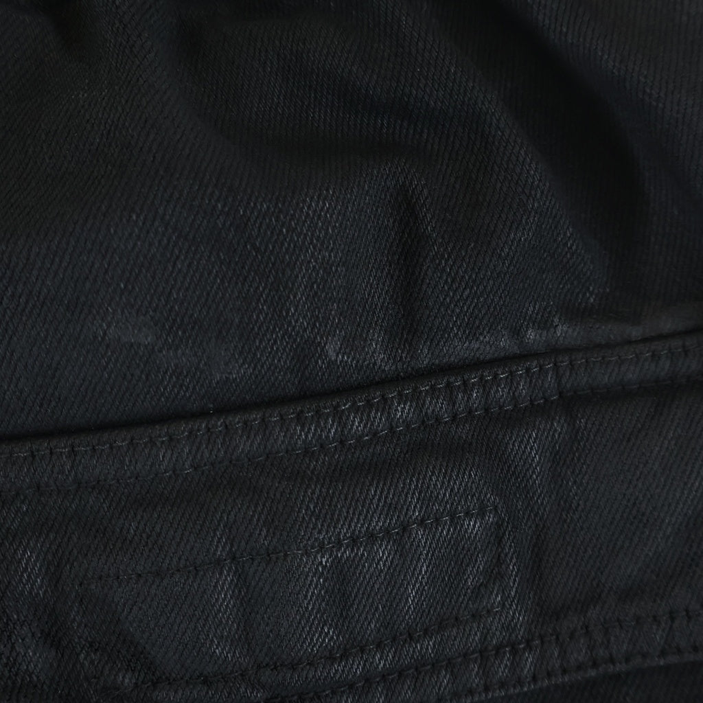 DRKSHDW(ダークシャドウ) 26AW DOUBLE CARGO JUMBO BELAS ワイドレグ カーゴパンツ ドローコード フラップポケット ブラック DU02E7398-BW