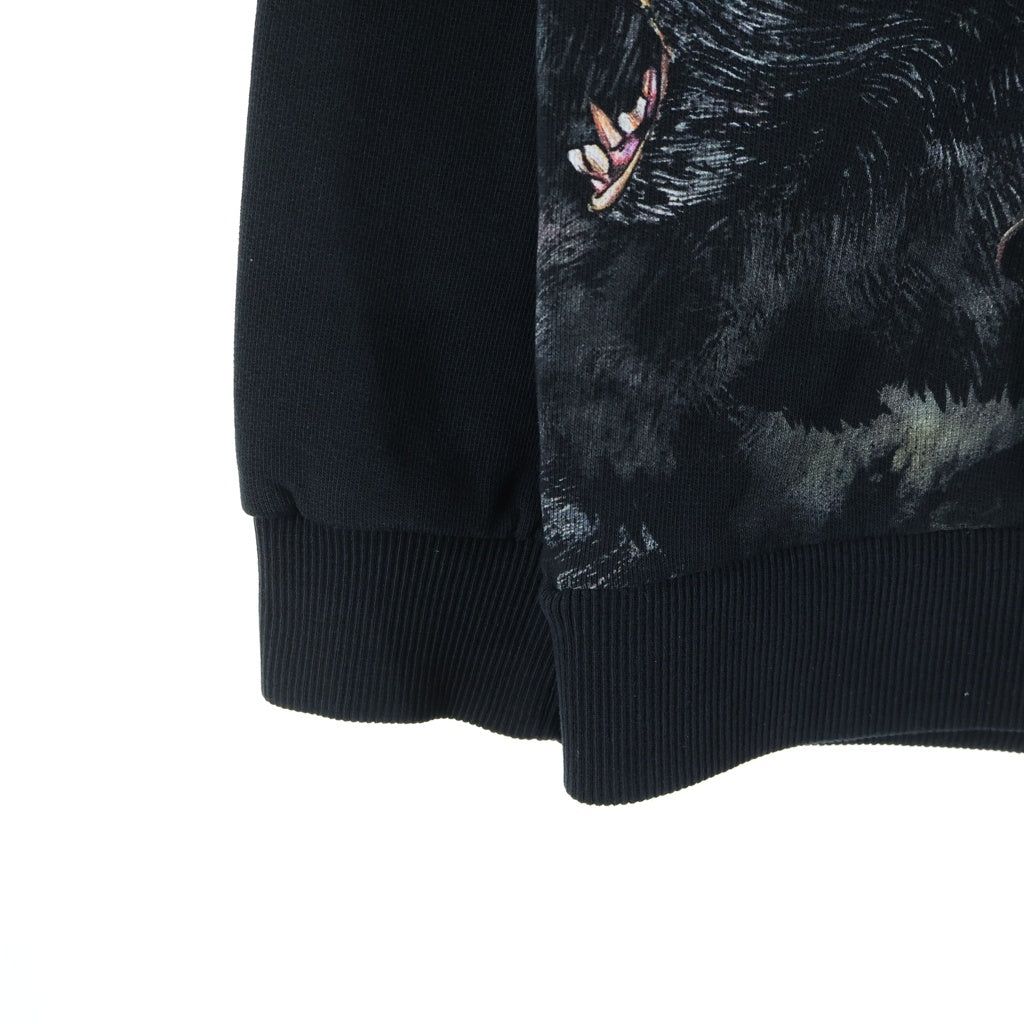 GIVENCHY(ジバンシィ) 16AW Screeching Monkey Print Cotton Jersey Sweatshirt スクリーチングモンキープリント クルーネックスウェットトレーナー ブラック 16F 7308 653