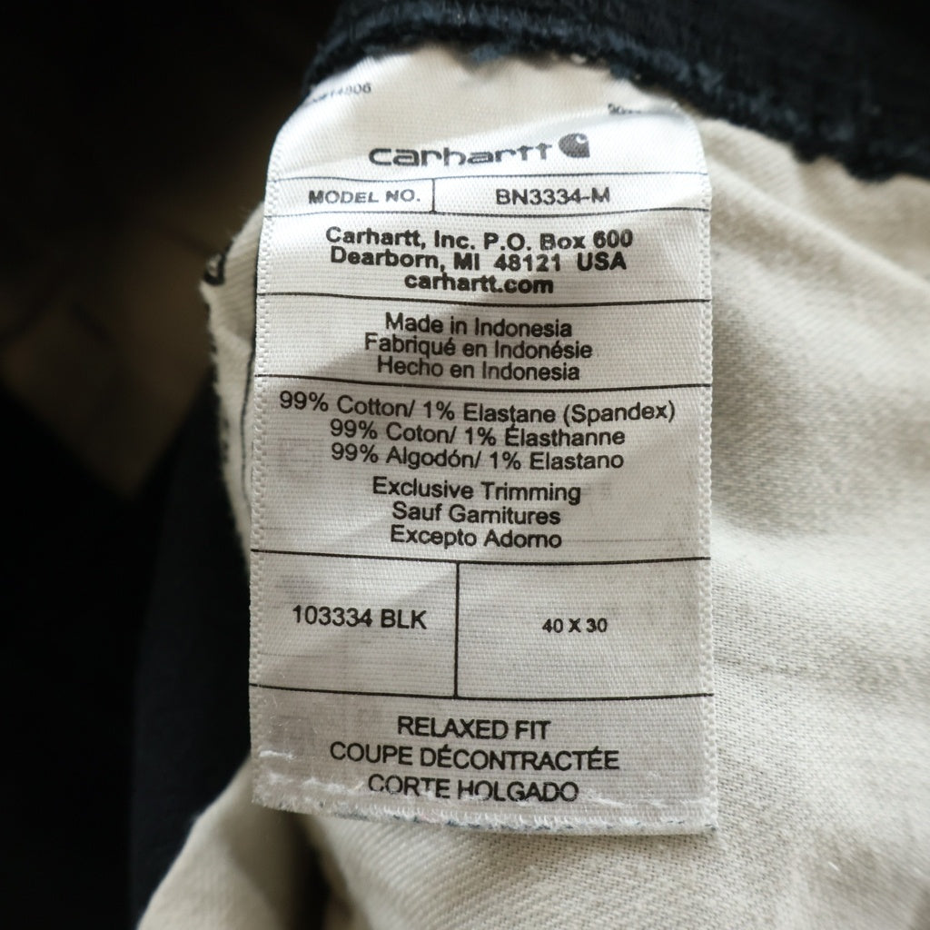 CARHARTT(カーハート) 24SS Double Knee Painter Pants ダブルニー ペインターパンツ ワークパンツ ダック地 ブラック BN3334-M