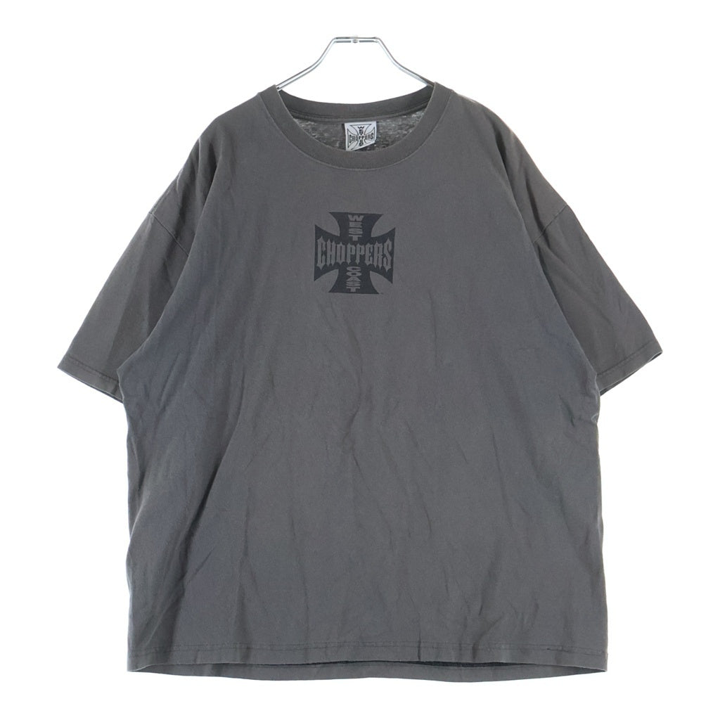 VINTAGE(ヴィンテージ) 90-00s WEST COAST CHOPPERS IRON CROSS ウェストコーストチョッパーズ アイアンクロス 両面プリント 半袖Tシャツ カットソー グレー