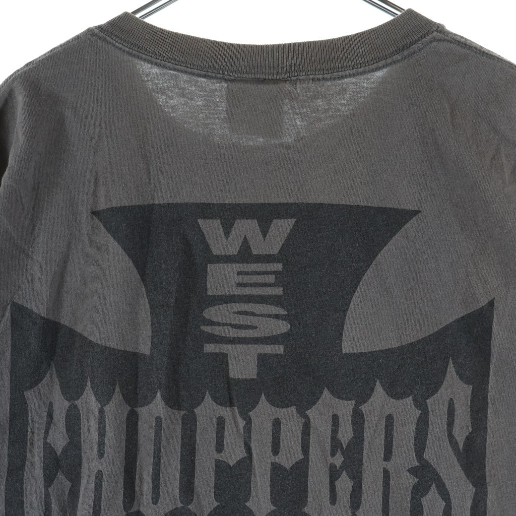 VINTAGE(ヴィンテージ) 90-00s WEST COAST CHOPPERS IRON CROSS ウェストコーストチョッパーズ アイアンクロス 両面プリント 半袖Tシャツ カットソー グレー