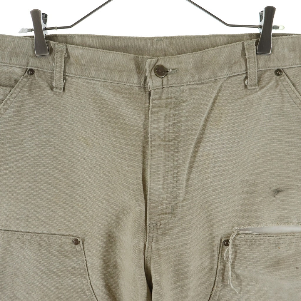 CARHARTT(カーハート) 00s VINTAGE Double Knee Work Pants ダブルニー ワークパンツ ダック地 2009年製 ベージュ 148559