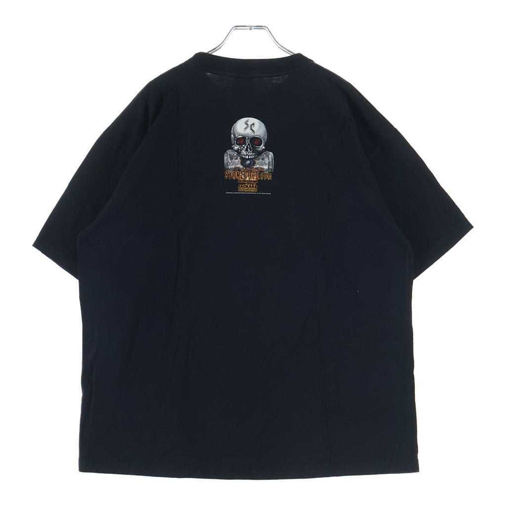 VINTAGE(ヴィンテージ) 90-00s WWF STONE COLD SALOON 1999 ストーンコールド 両面プリント 半袖Tシャツ カットソー ブラック