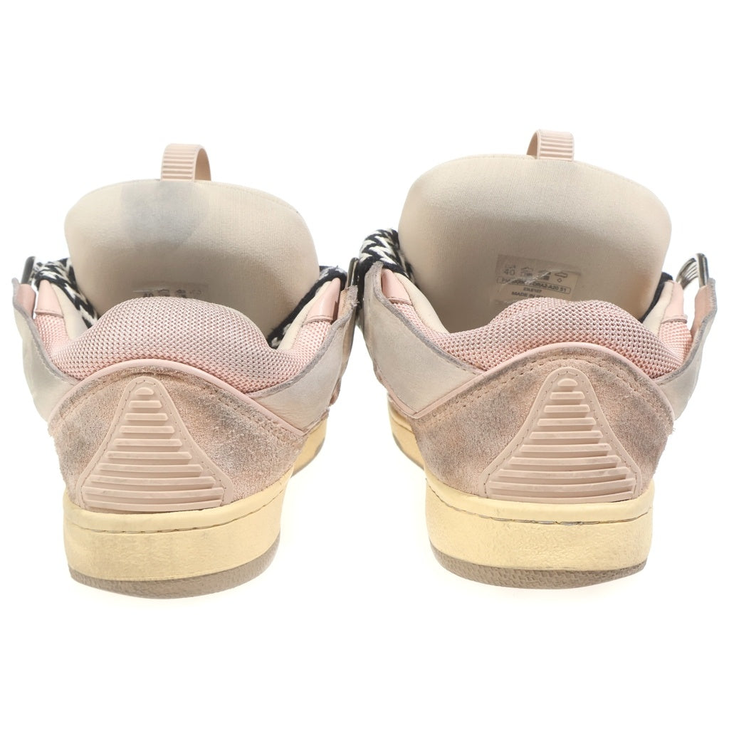 LANVIN(ランバン) Leather Curb Sneakers レザーカーブスニーカーズ ローカット イタリア製 ピンク FM-SKRK11-DRA2-A20 51