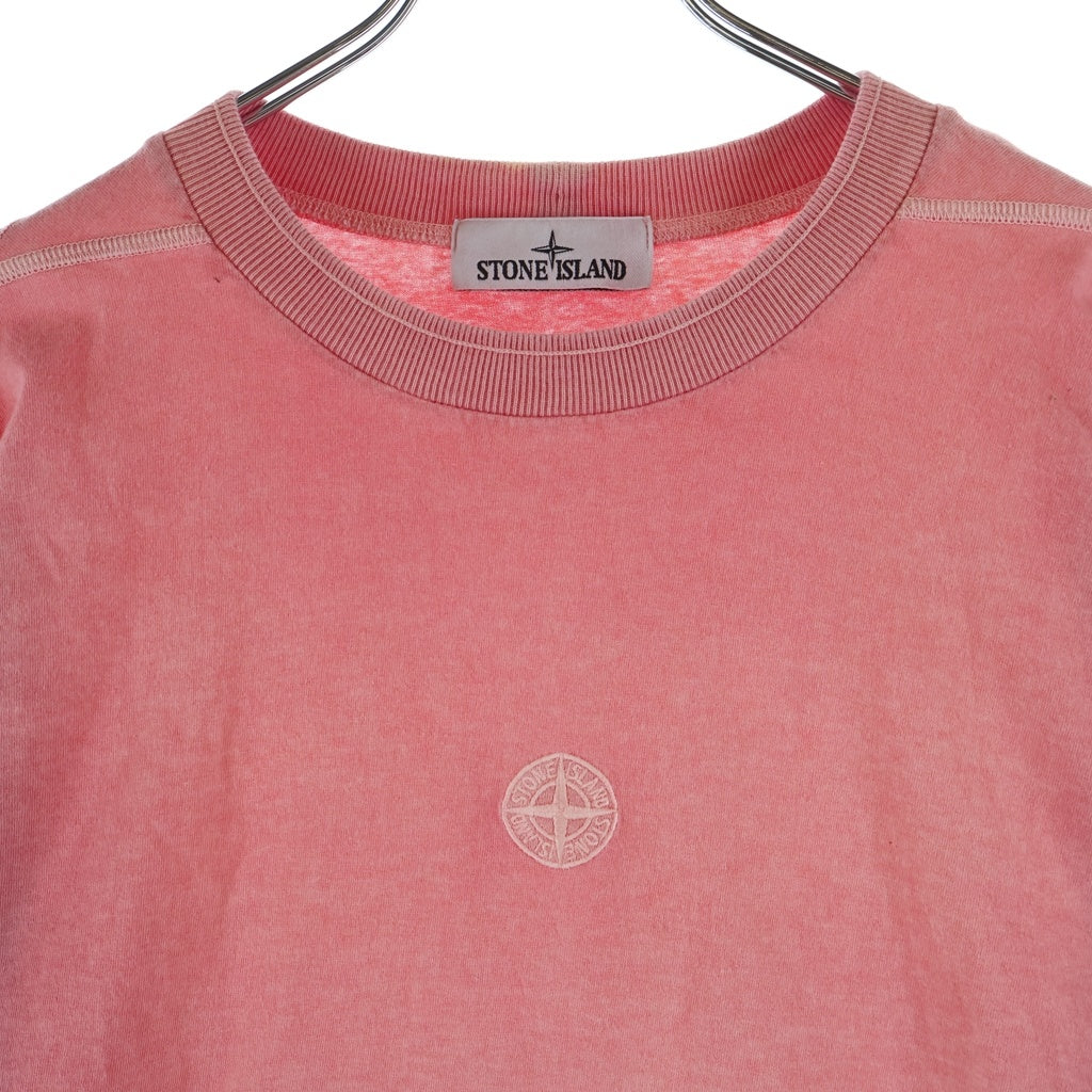 STONE ISLAND(ストーンアイランド) 23SS コンパスロゴ 半袖Tシャツ カットソー ピンク 781520957