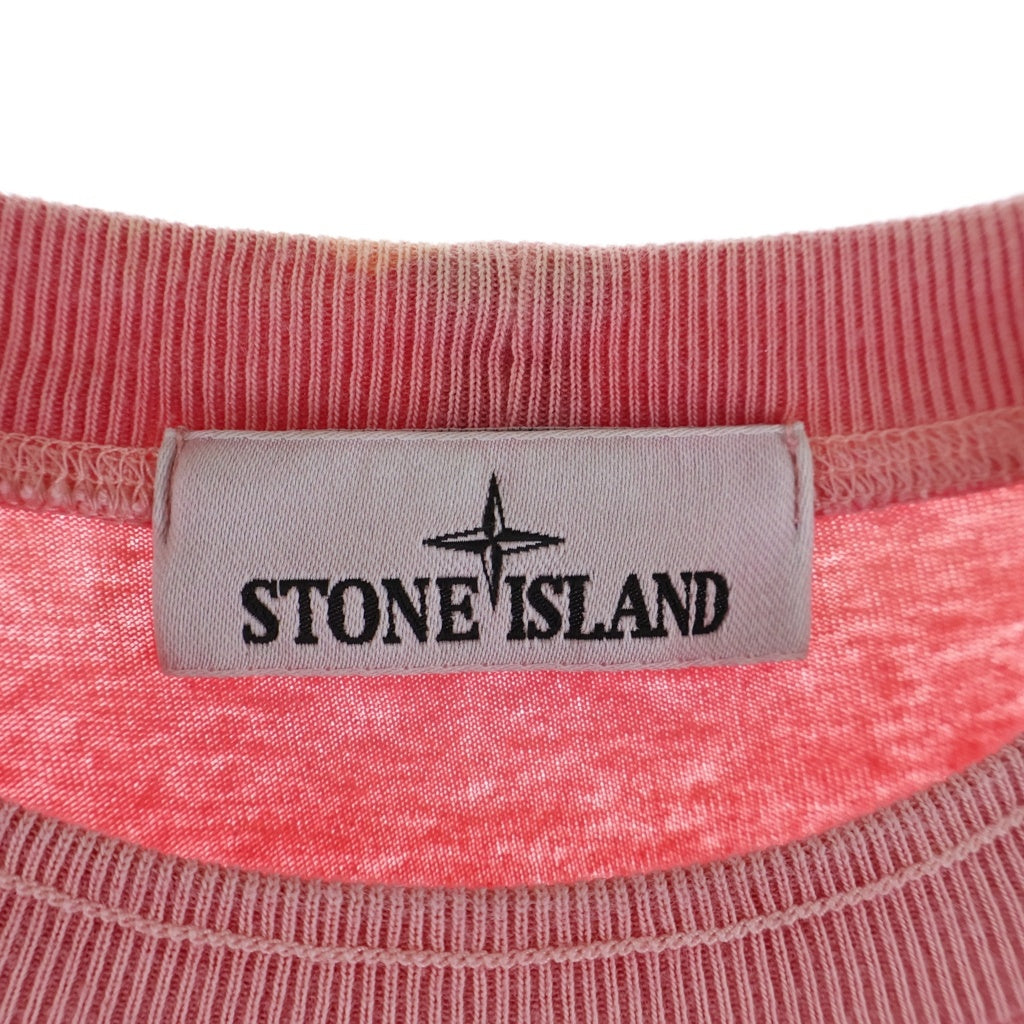 STONE ISLAND(ストーンアイランド) 23SS コンパスロゴ 半袖Tシャツ カットソー ピンク 781520957