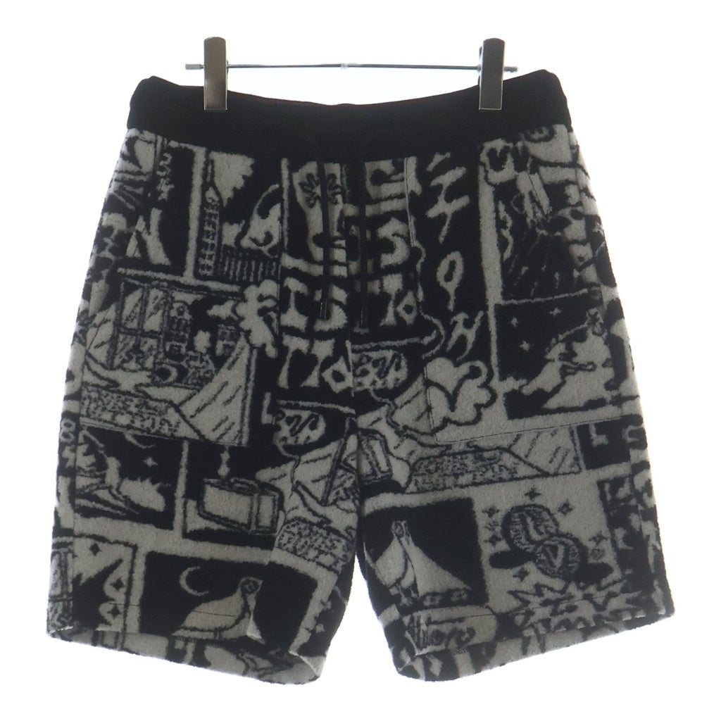 LOUIS VUITTON ルイヴィトン 23SS LVコミックスフリースショーツ ハーフパンツ RM231 VY6 HOY61W ブラック/ホワイト LOUIS VUITTON(ルイヴィトン) 23SS LVコミックスフリースショーツ