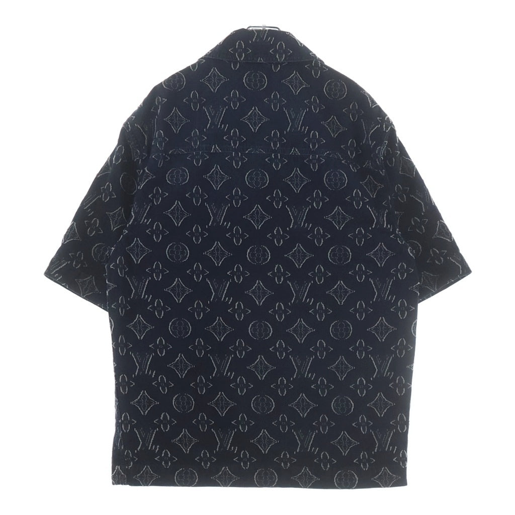 LOUIS VUITTON(ルイヴィトン) 23AW モノグラム 半袖デニムシャツ インディゴ RM232 ARS HPS73W