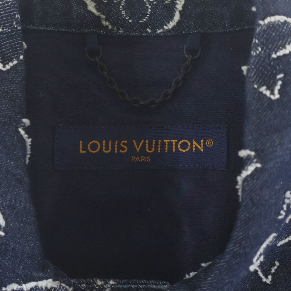 LOUIS VUITTON(ルイヴィトン) 23AW モノグラム 半袖デニムシャツ インディゴ RM232 ARS HPS73W