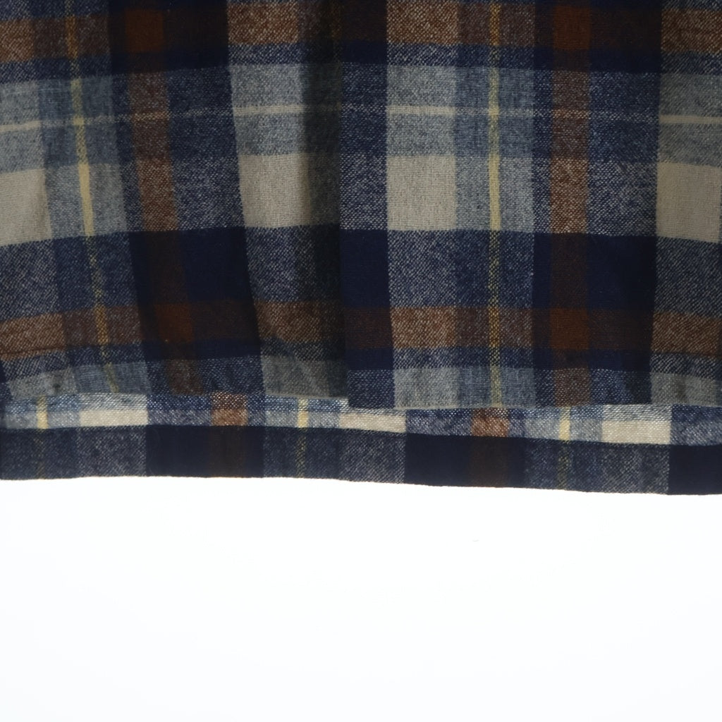 PENDLETON(ペンドルトン) 70s VINTAGE ヴィンテージ チェック ウールシャツ 長袖シャツ ブルー/ブラウン