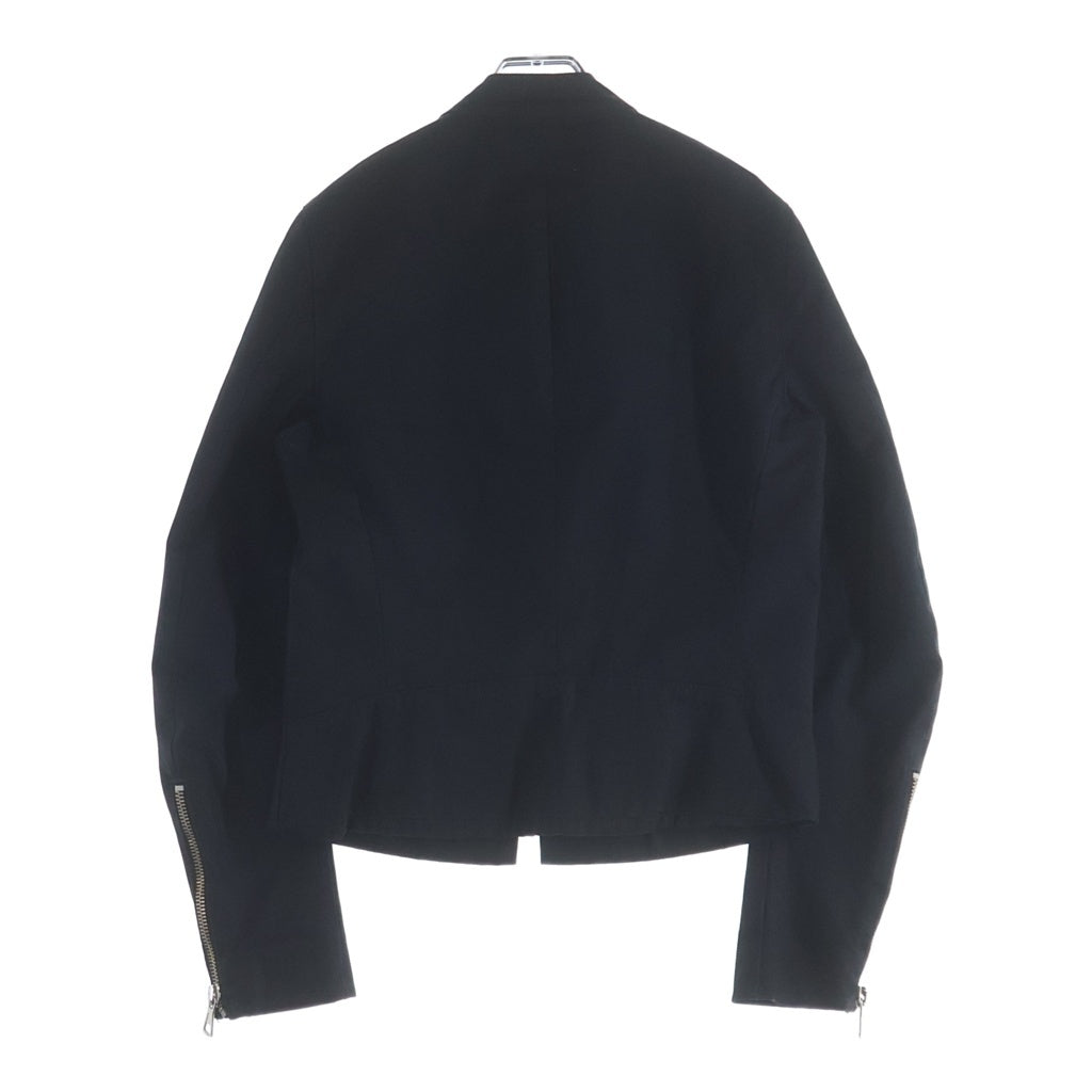 Maison Martin Margiela(メゾンマルタンマルジェラ) 4 07SS Archive ここのえ期 5ZIP RIDERS JACKET COTTON 5ジップ ライダース ジャケット コットン ハノ字 ブラック