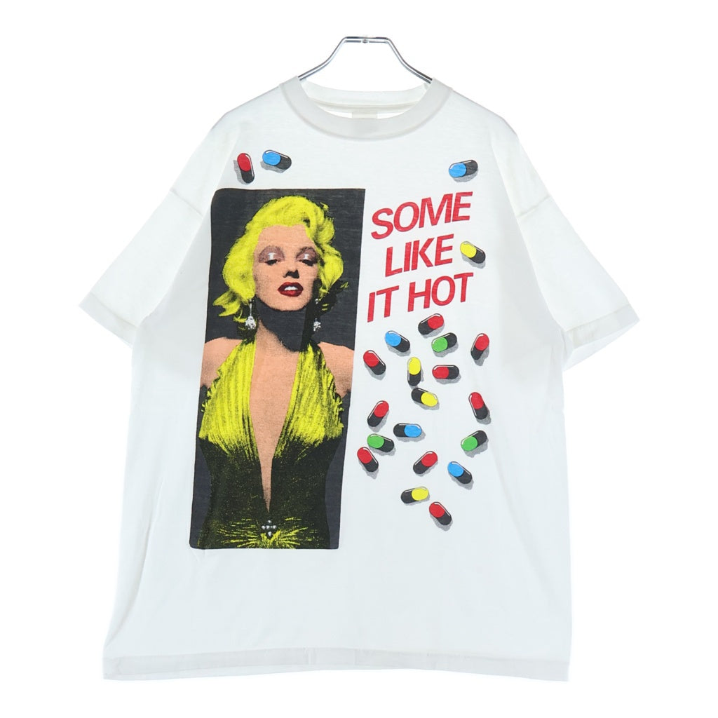 VINTAGE(ヴィンテージ) 80-90S MARILYN MONROE FIFTH COLUMN SOME LIKE IT HOT EURO マリリンモンロー ユーロ 半袖Tシャツ カットソー ホワイト