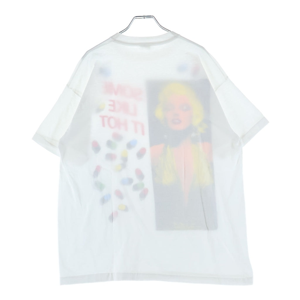 VINTAGE(ヴィンテージ) 80-90S MARILYN MONROE FIFTH COLUMN SOME LIKE IT HOT EURO マリリンモンロー ユーロ 半袖Tシャツ カットソー ホワイト