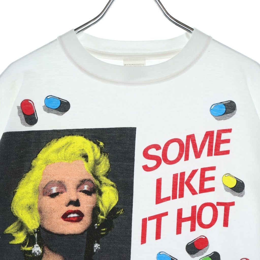 VINTAGE(ヴィンテージ) 80-90S MARILYN MONROE FIFTH COLUMN SOME LIKE IT HOT EURO マリリンモンロー ユーロ 半袖Tシャツ カットソー ホワイト