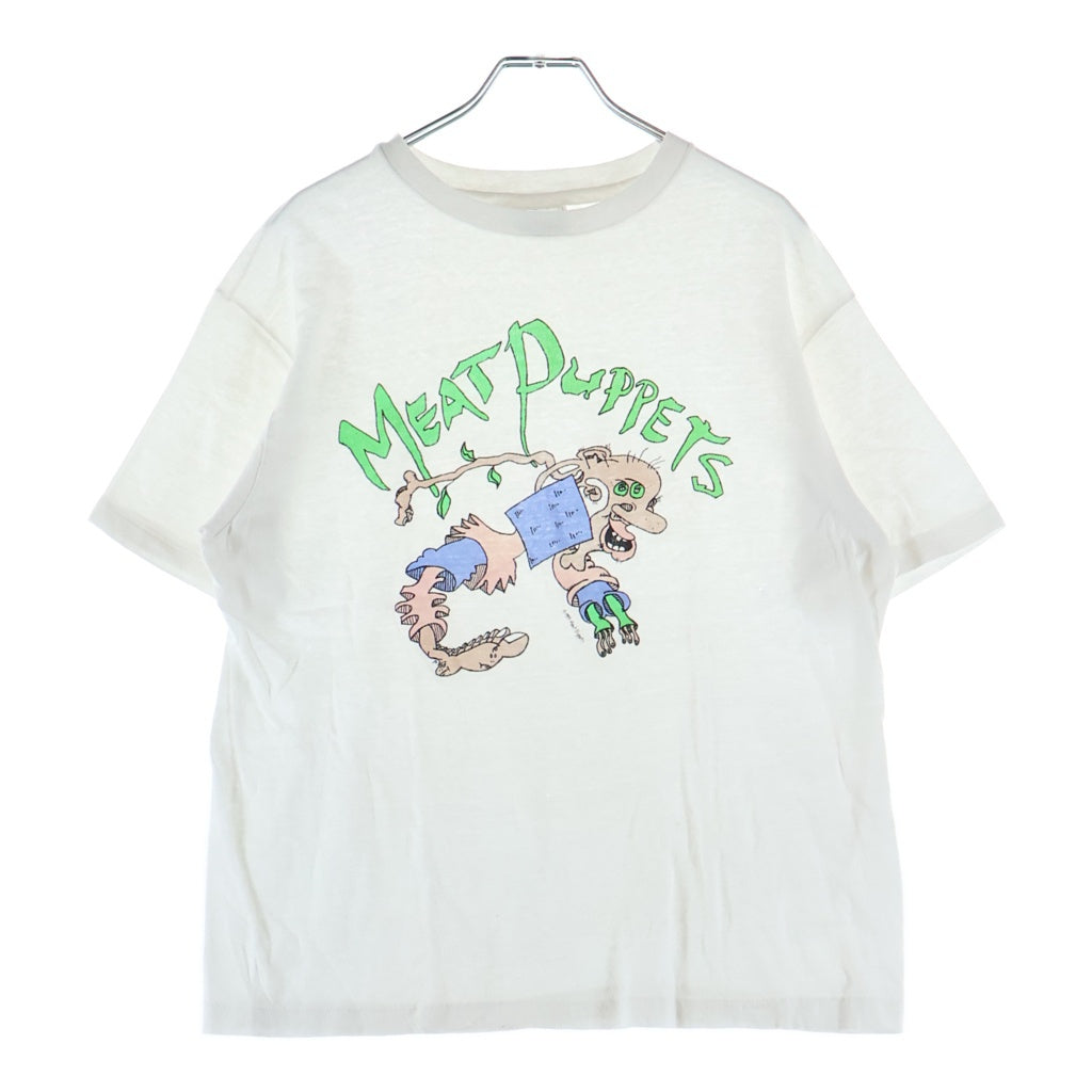 VINTAGE(ヴィンテージ) 80s MEAT PUPPETS 1987 ミート パペッツ バンド 半袖Tシャツ カットソー ホワイト