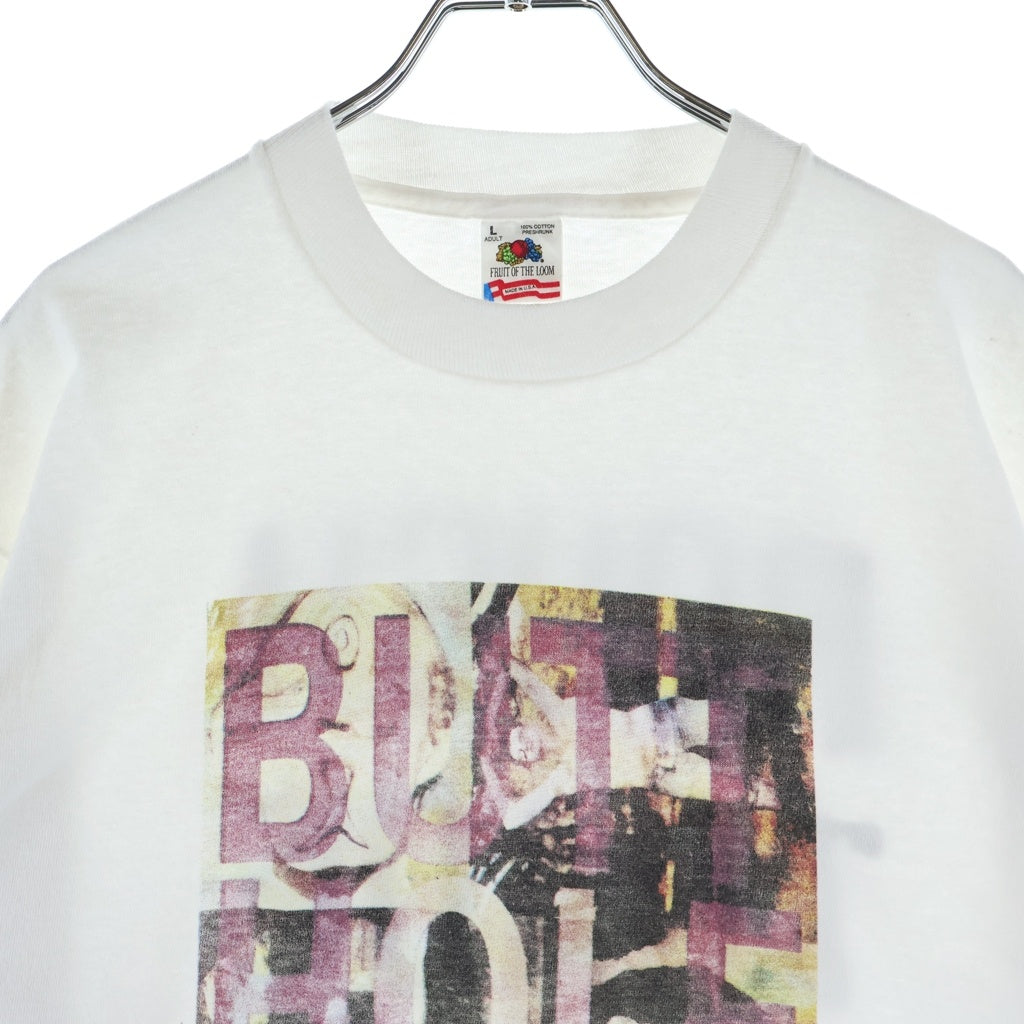 VINTAGE(ヴィンテージ) 90s BUTTHOLE SUAFERS ROUGH TREDE バットホール サーファーズ バンド 半袖Tシャツ カットソー ホワイト