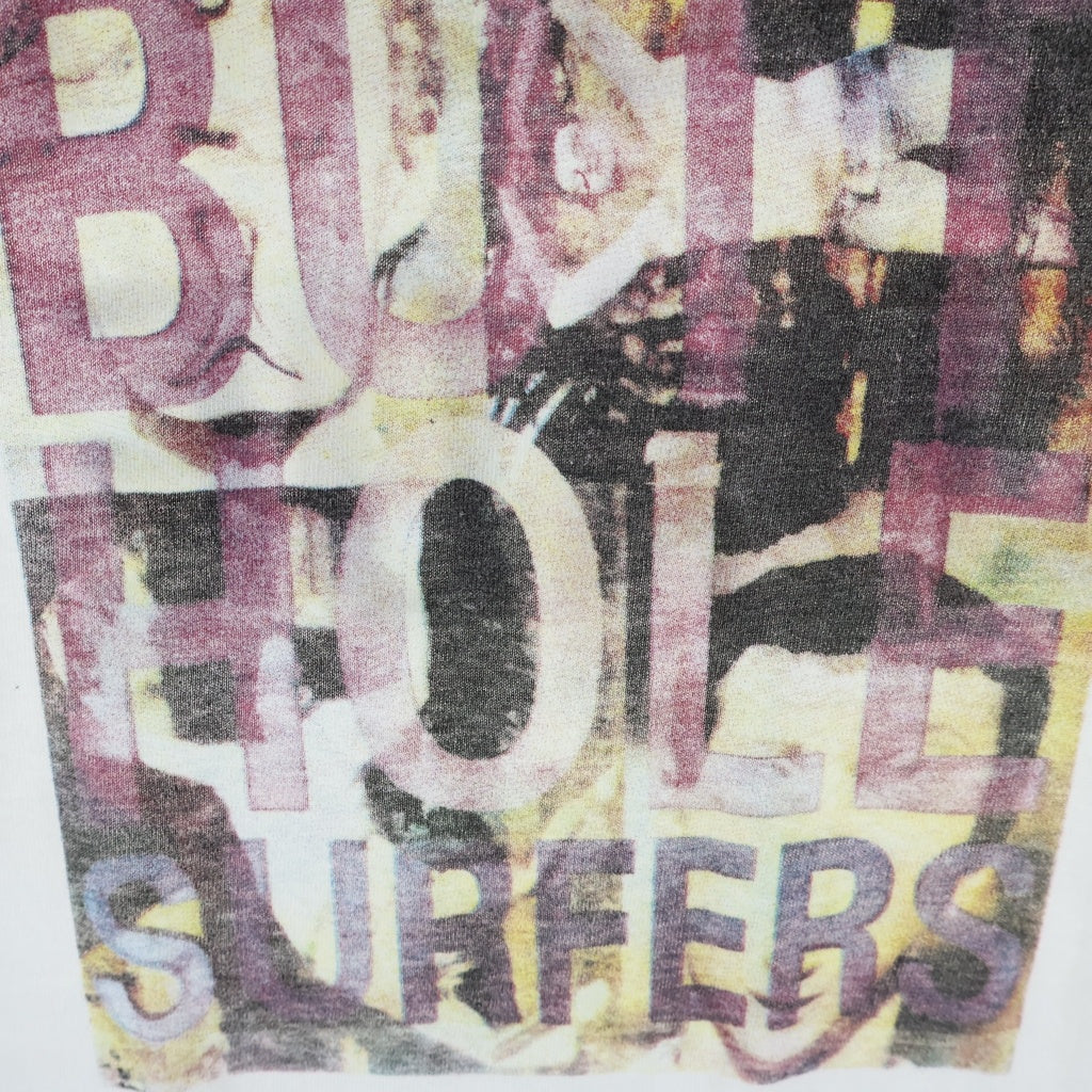 VINTAGE(ヴィンテージ) 90s BUTTHOLE SUAFERS ROUGH TREDE バットホール サーファーズ バンド 半袖Tシャツ カットソー ホワイト