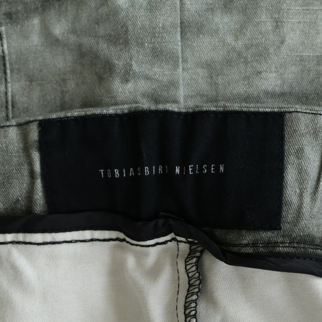 NO BRAND(ノーブランド) TOBIAS BIRK NIELSEN コーティング加工 サルエルパンツ グレー