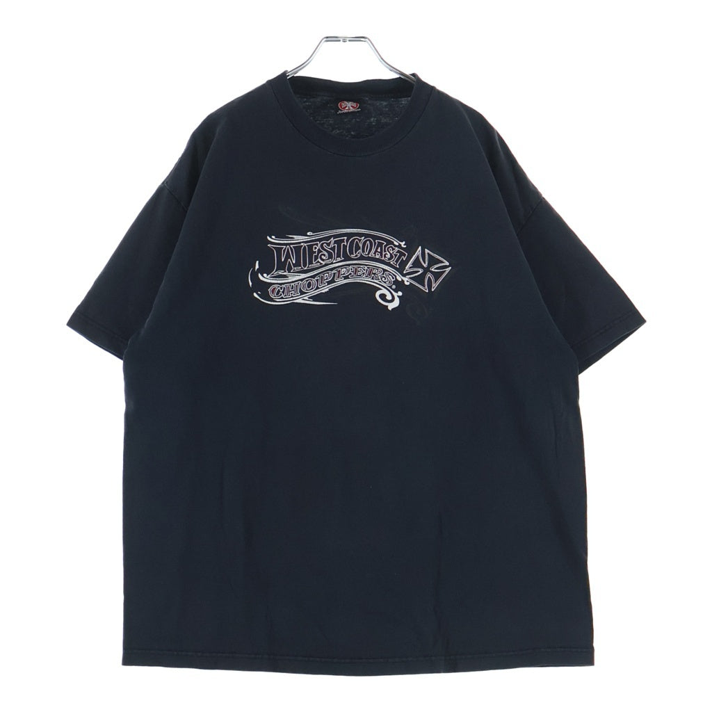 VINTAGE(ヴィンテージ) 90-00s WEST COAST CHOPPERS ウェストコーストチョッパーズ 両面プリント 半袖Tシャツ カットソー ブラック