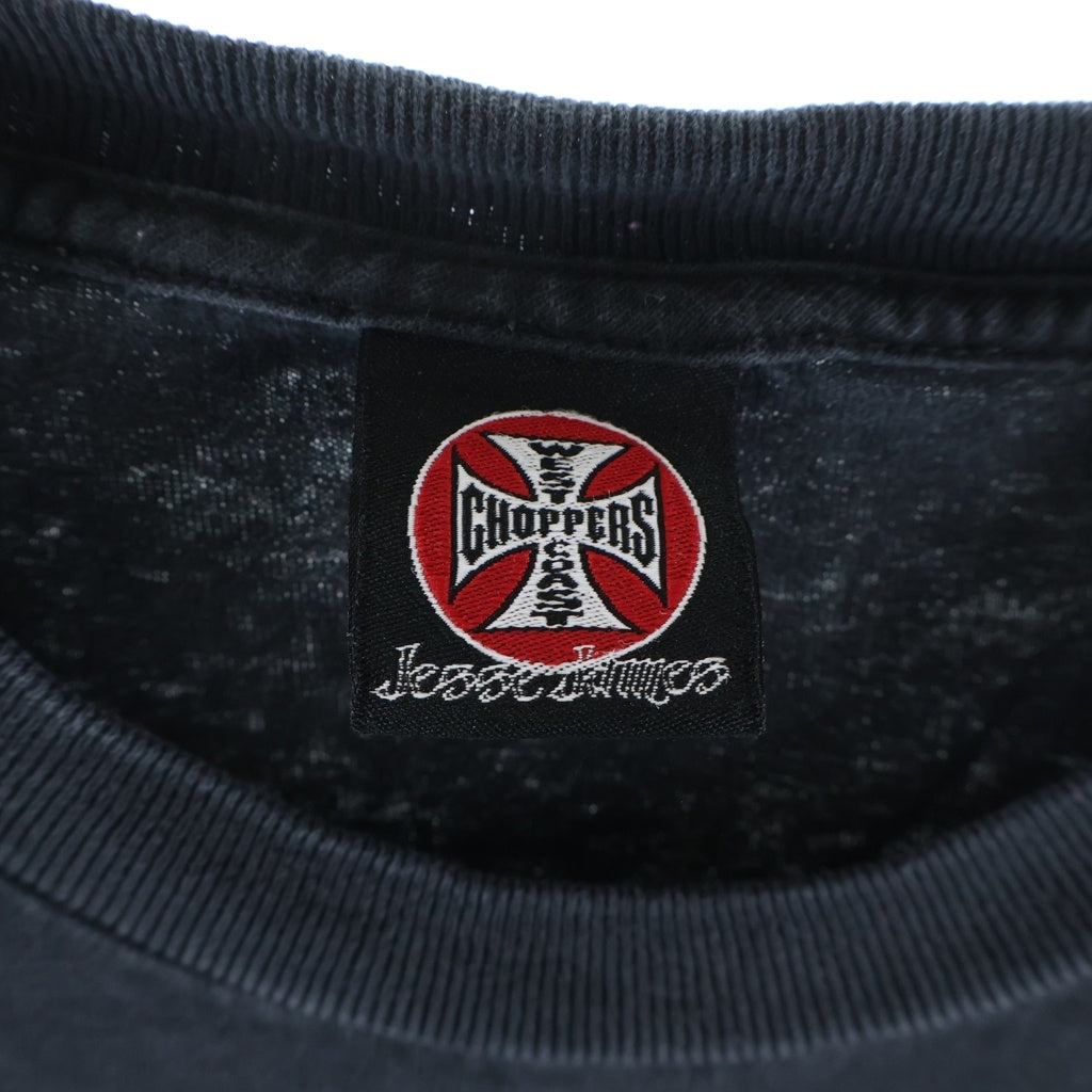 VINTAGE(ヴィンテージ) 90-00s WEST COAST CHOPPERS ウェストコーストチョッパーズ 両面プリント 半袖Tシャツ カットソー ブラック