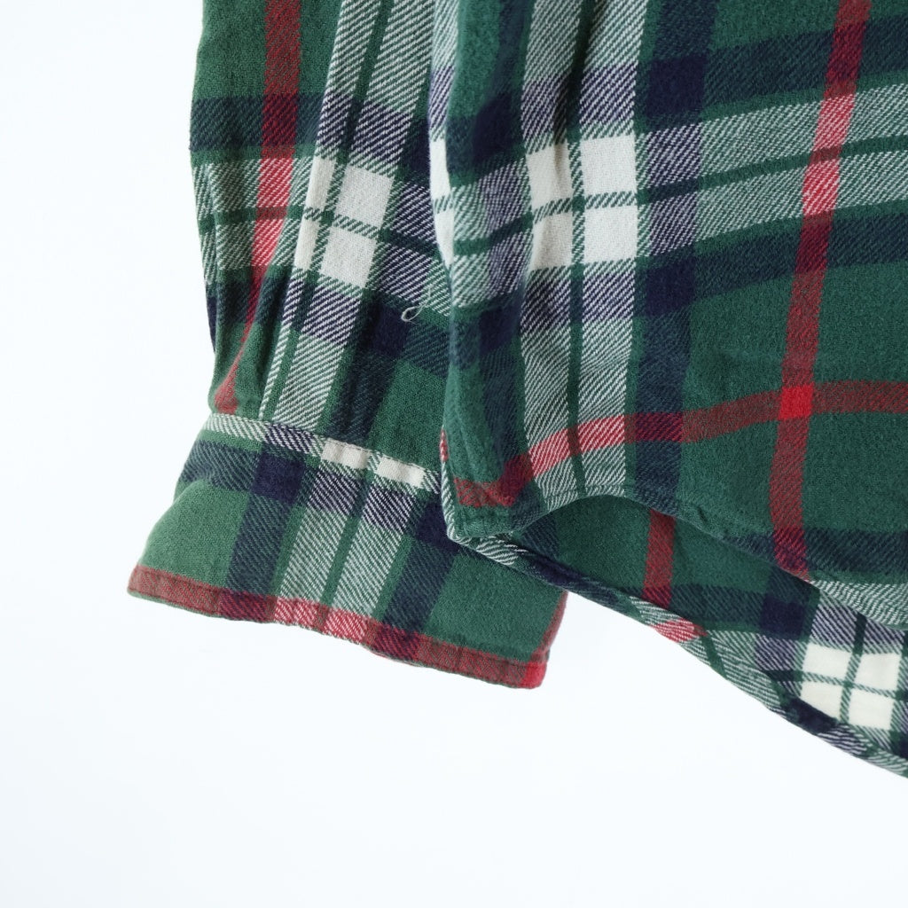 GAP(ギャップ) 90s OLD ネルシャツ 長袖シャツ コットン オールドギャップ チェック グリーン