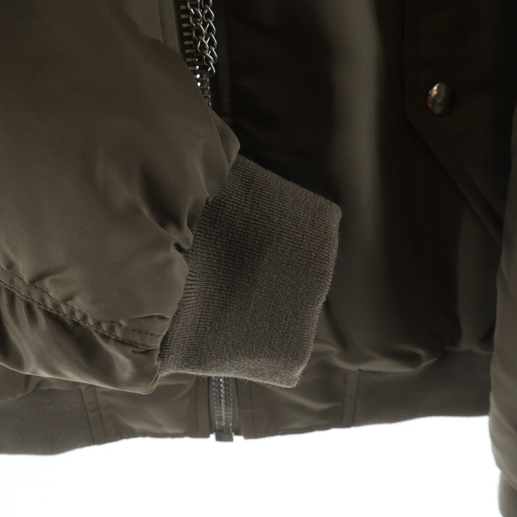 CELINE(セリーヌ) 23AW LOGO BOMBER JACKET ロゴプリントボンバージャケット MA-1 カーキ 2W426396E
