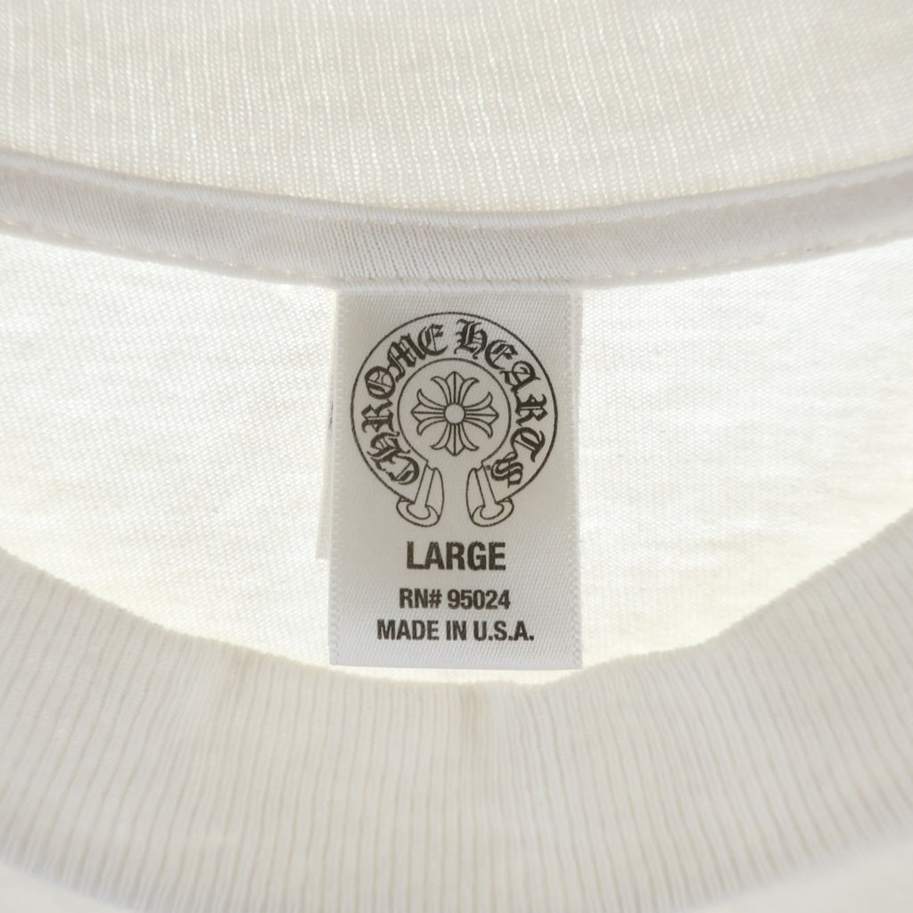 CHROME HEARTS(クロムハーツ) OLD BS FLEUR T-BAR S/S TEE オールド ビーエスフレア 半袖プリントTシャツ ホワイト