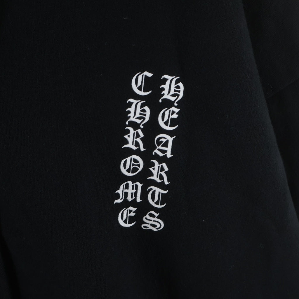 CHROME HEARTS(クロムハーツ) SWTSHRT HD ZIP アームロゴプリントジップアップパーカー ブラック