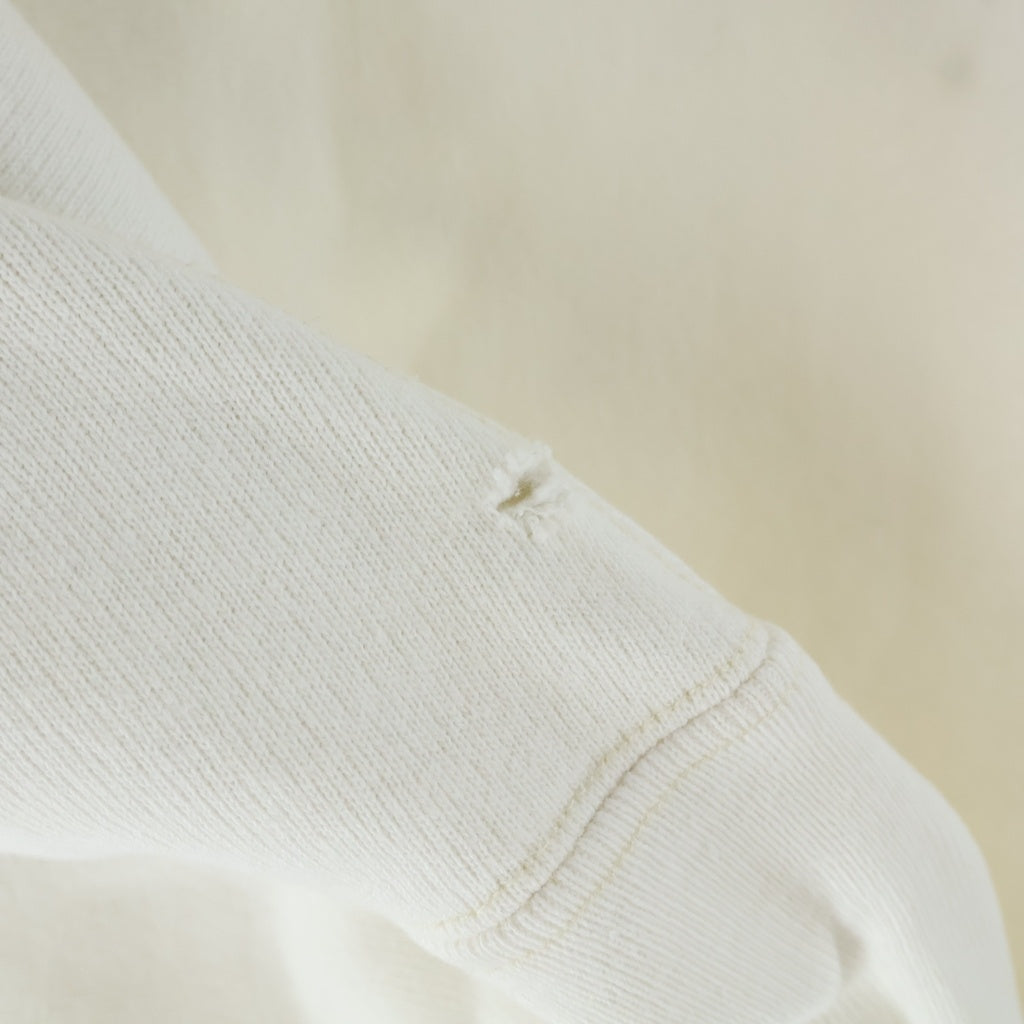 CHAMPION(チャンピオン) 90s REVERSE WEAVE トリコ刺繍 リバースウィーブ 長袖スウェットトレーナー ホワイト
