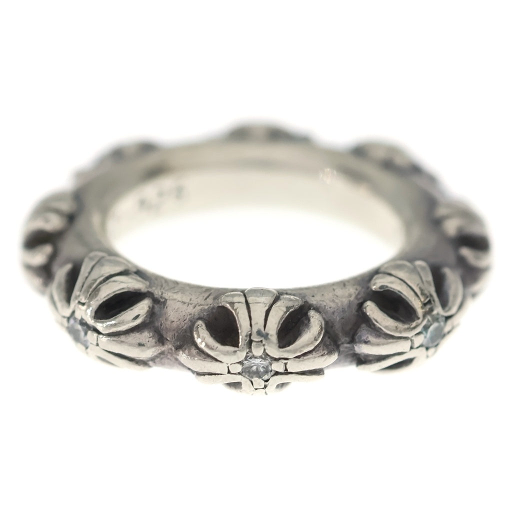 CHROME HEARTS クロムハーツ CROSS BAND A/DIA クロスバンド アフター 8ポイントダイヤ リング シルバー CHROME HEARTS(クロムハーツ) CROSS BAND A/DIA クロスバンド アフター
