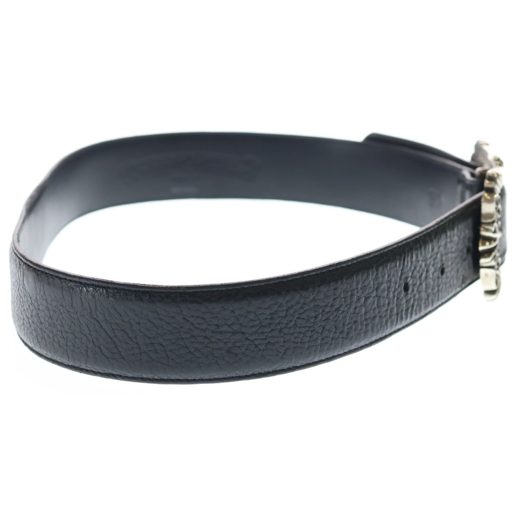 CHROME HEARTS(クロムハーツ) BLT FILIGREE OTJ フィリグリーOTJバックル レザーベルト ブラック/シルバー