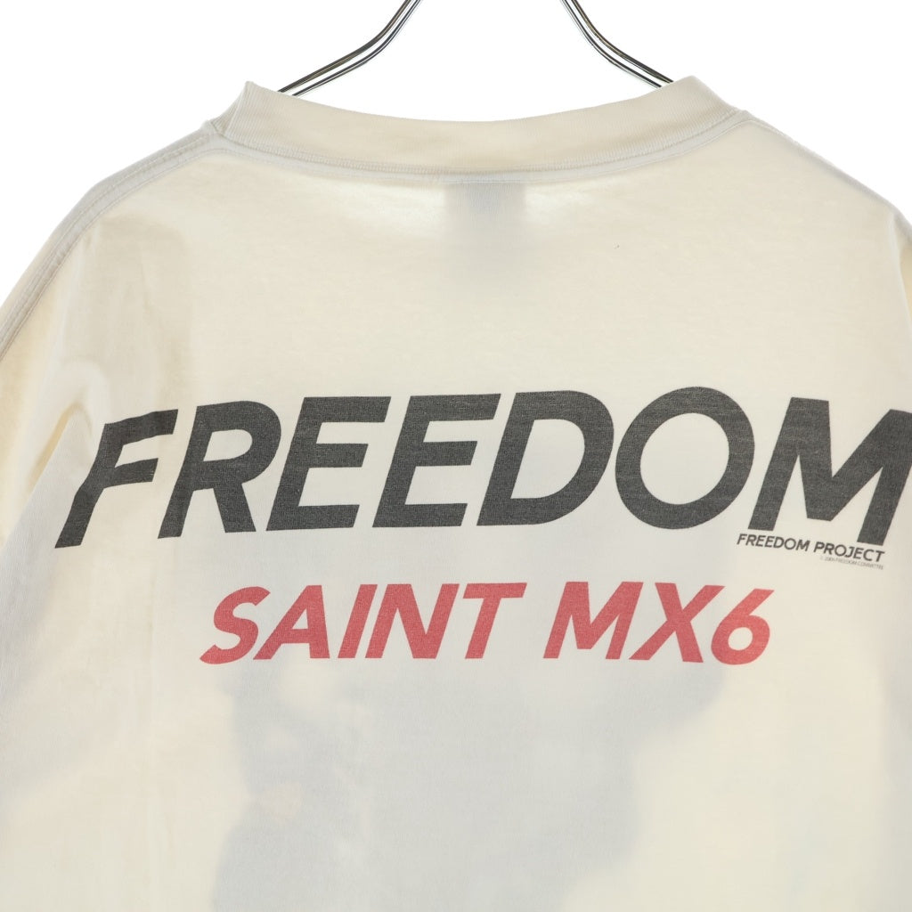SAINT MICHAEL(セントマイケル) 24SS ×FREEDOM FD SS TEE BIKE フリーダム 半袖Tシャツ ホワイト SM-YS8-0000-C21